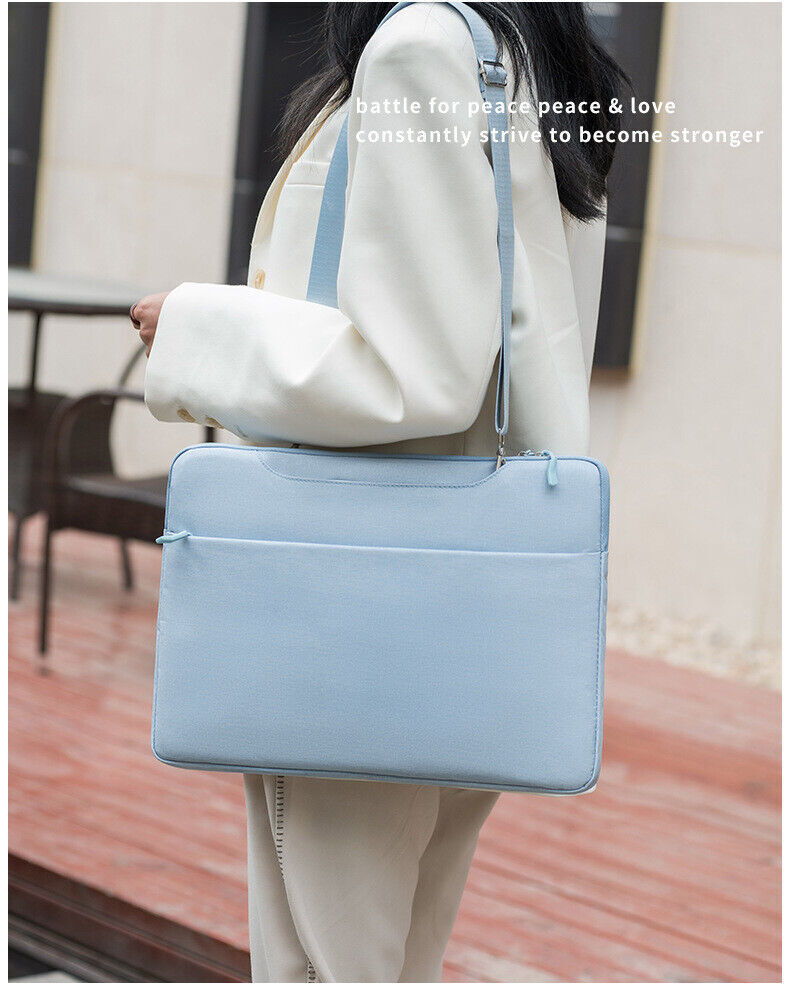 Unisex Lightweight Large Capacity Laptop Bag Travel Waterproof Briefcase 4 Color