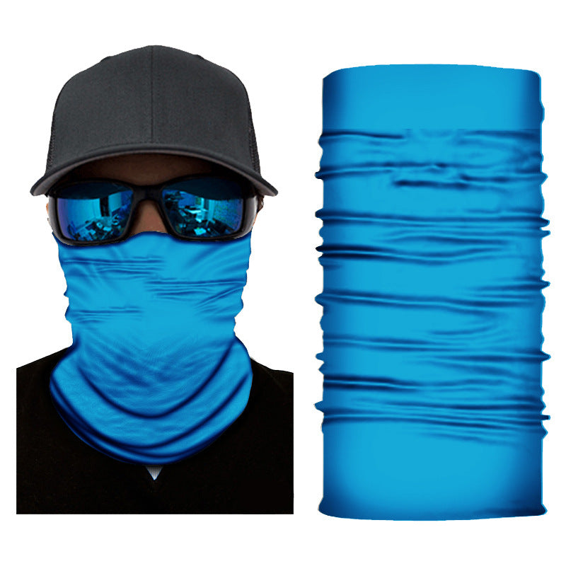Pure Colour Gradient Series Sunscreen Cycling Neckerchief Bandanas Fabric Mask