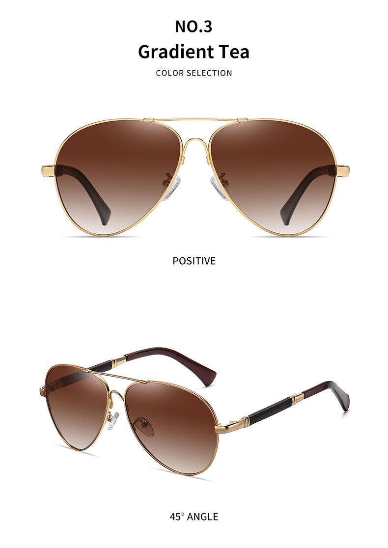 New Trendy frame Unisex polarized Sunglasses Driving Night vision Anti UV400