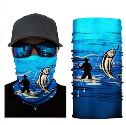 Cycling Camouflage Neck Gaiters Bandanas Fabric Motorcycle Face Masks Sunscreen