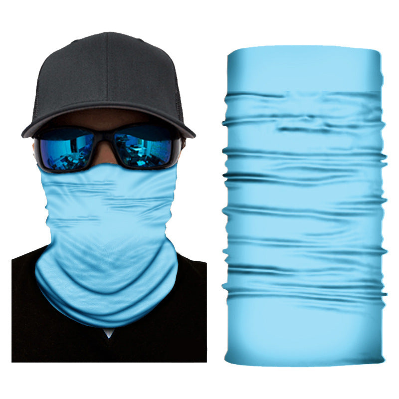 Pure Colour Gradient Series Sunscreen Cycling Neckerchief Bandanas Fabric Mask