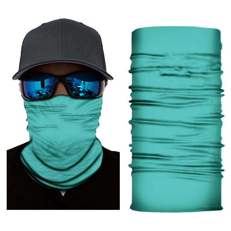 Pure Colour Gradient Series Sunscreen Cycling Neckerchief Bandanas Fabric Mask