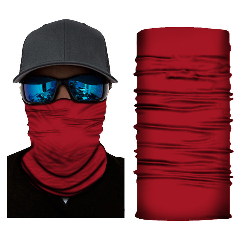 Pure Colour Gradient Series Sunscreen Cycling Neckerchief Bandanas Fabric Mask