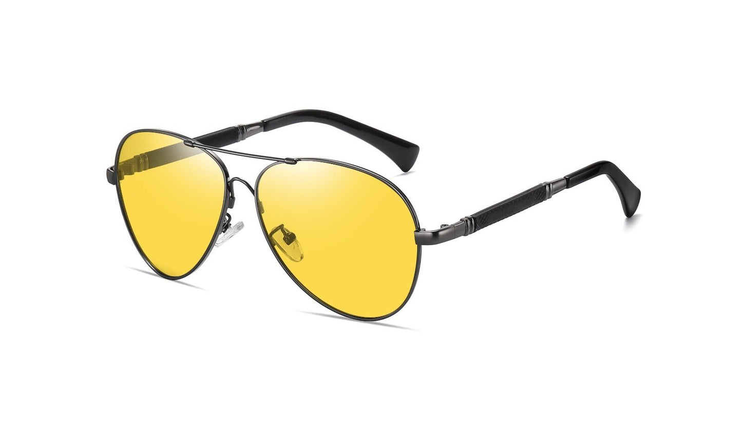 New Trendy frame Unisex polarized Sunglasses Driving Night vision Anti UV400