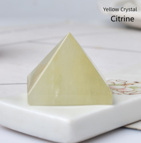 Small Size Natural Stone Crystal Pyramid Energy Gemstone Tower Home Decor Gifts