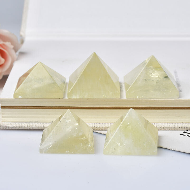 Small Size Natural Stone Crystal Pyramid Energy Gemstone Tower Home Decor Gifts