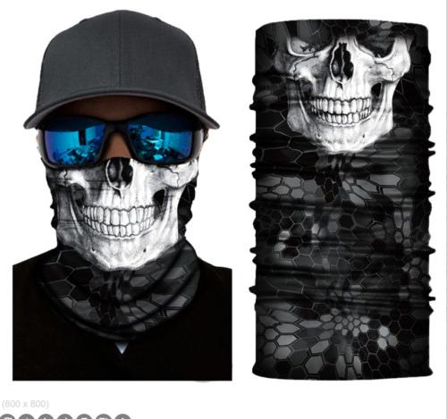 Cycling Camouflage Neck Gaiters Bandanas Fabric Motorcycle Face Masks Sunscreen