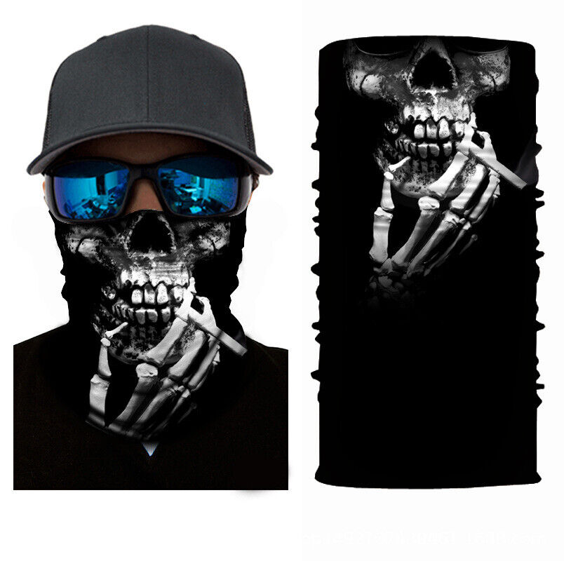 Motorcycle Biker Cycling Neck Gaiters Tube Snood Fabric Sunscreen Masks Bandana