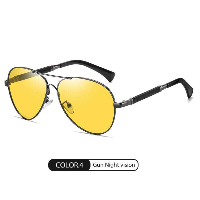 New Trendy frame Unisex polarized Sunglasses Driving Night vision Anti UV400