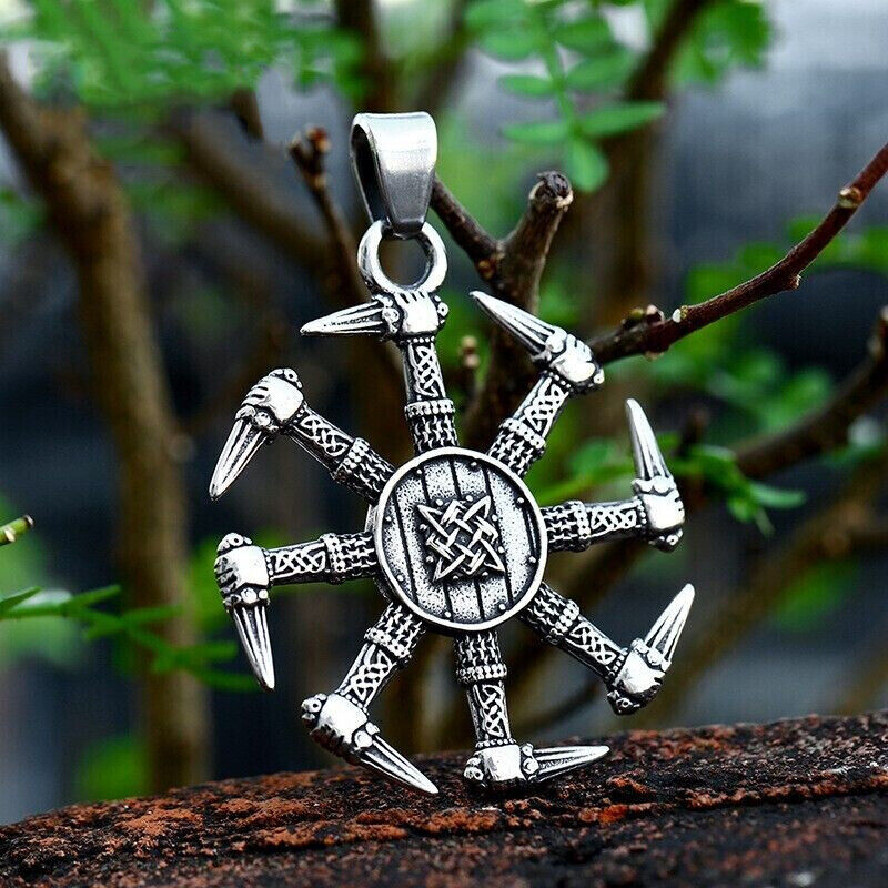 Mix Theme Fashion Vintage Viking Titanium Stainless Steel Retro Pendant