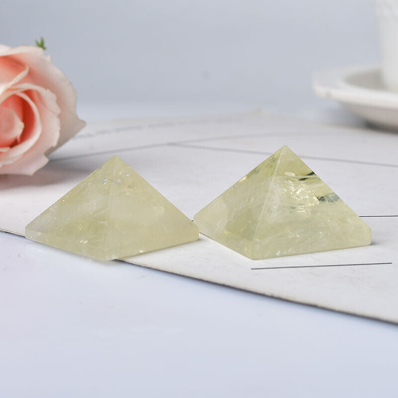 Small Size Natural Stone Crystal Pyramid Energy Gemstone Tower Home Decor Gifts