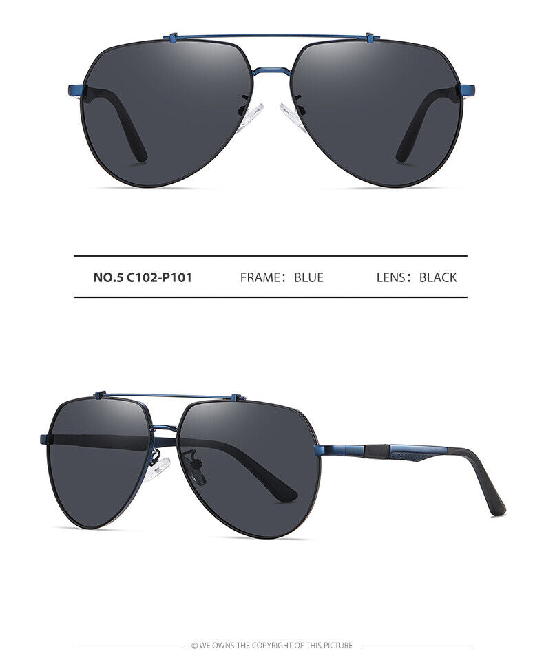 New Unisex Fashion Frame Anti UV400 Polarized Driving Fishing Sunglasses