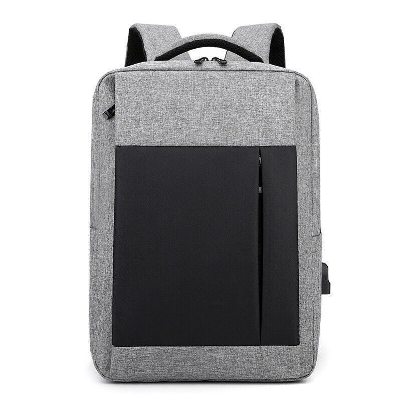 Unisex Waterproof Large Capacity Business Travel Bag USB Computer Nylon Backpack