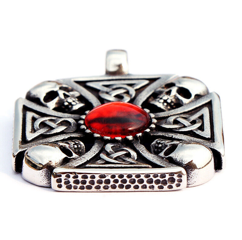 Stylish Retro Gothic Punk Mix Theme Titanium Steel Pendant Gift Unisex Necklace
