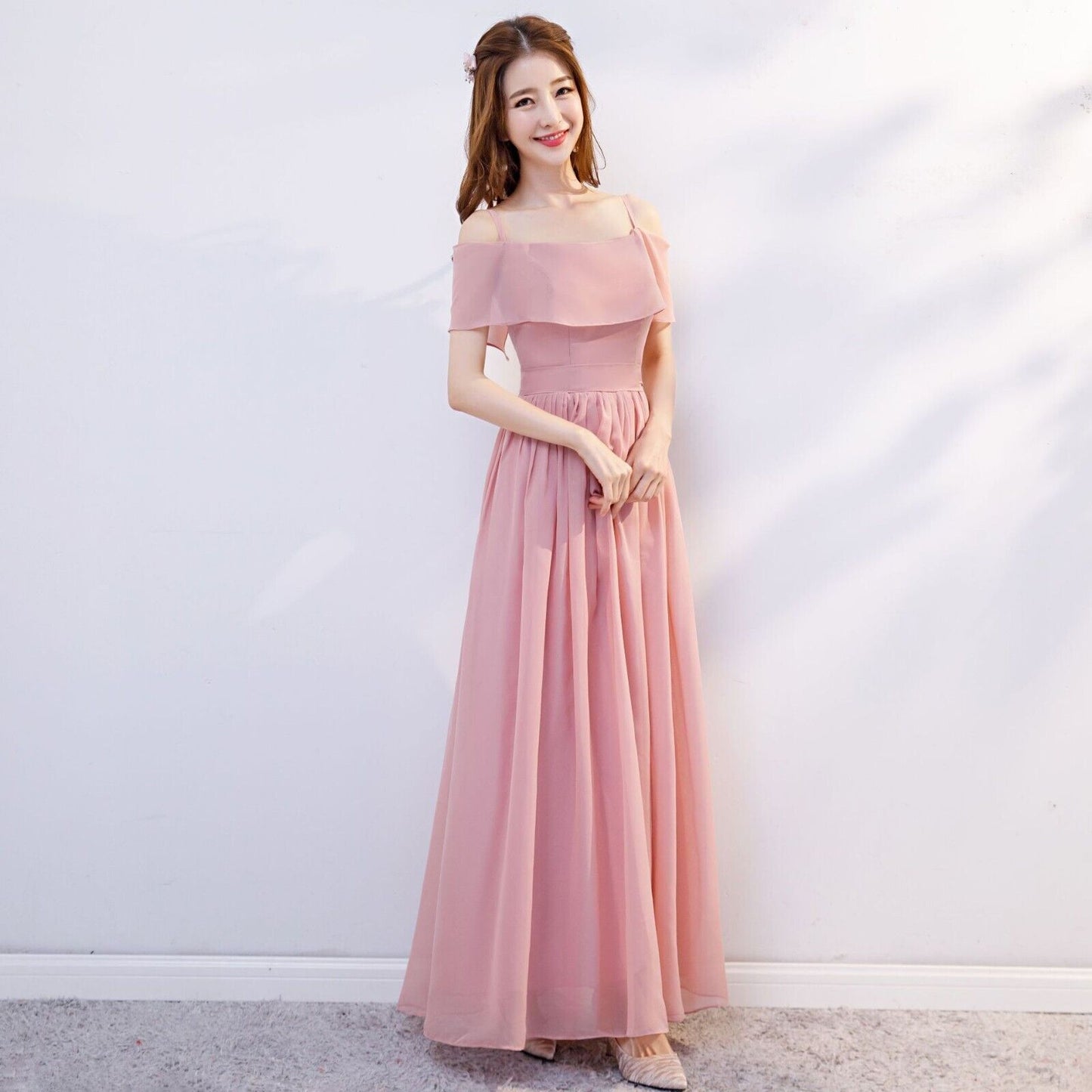 Women Fashion Evening Wedding Long Maxi Cocktail Prom Bridesmaid Ball Gown Dress