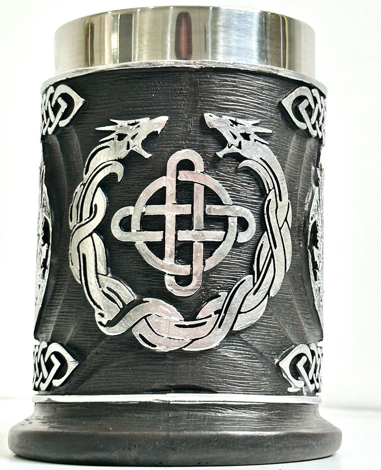 Creative Stainless Steel Mark Water Coffee Tall Cup Ice And Fire Game Cup Bottle