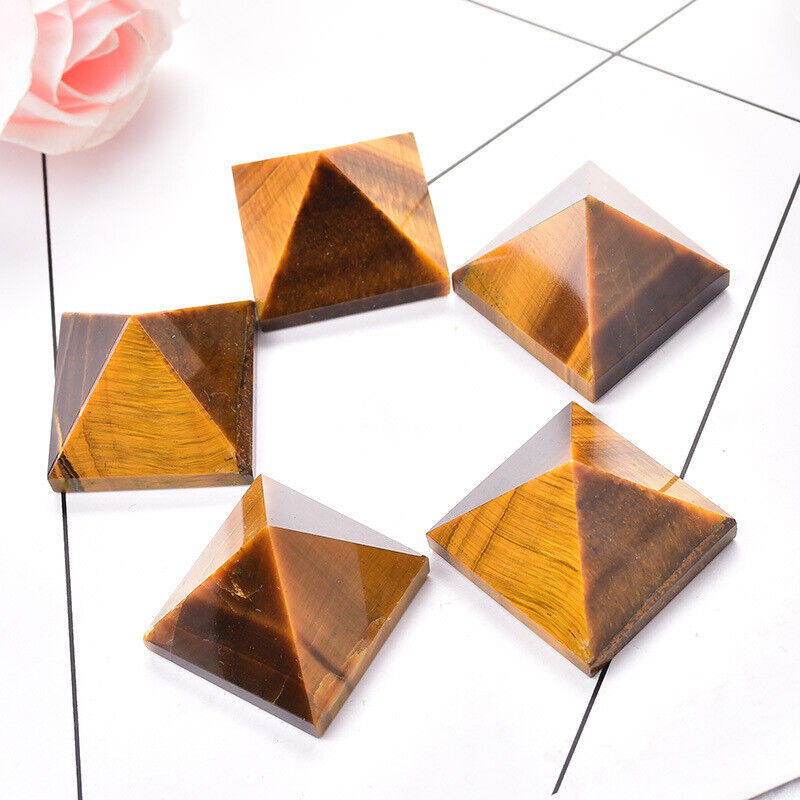 Small Size Natural Stone Crystal Pyramid Energy Gemstone Tower Home Decor Gifts