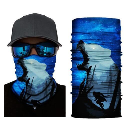 Cycling Camouflage Neck Gaiters Bandanas Fabric Motorcycle Face Masks Sunscreen