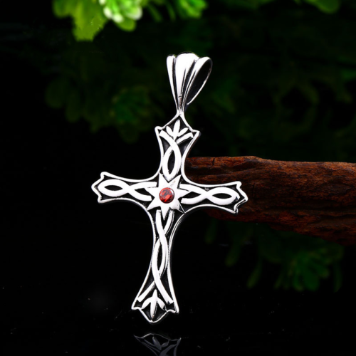 Stylish Retro Gothic Punk Mix Theme Titanium Steel Pendant Gift Unisex Necklace