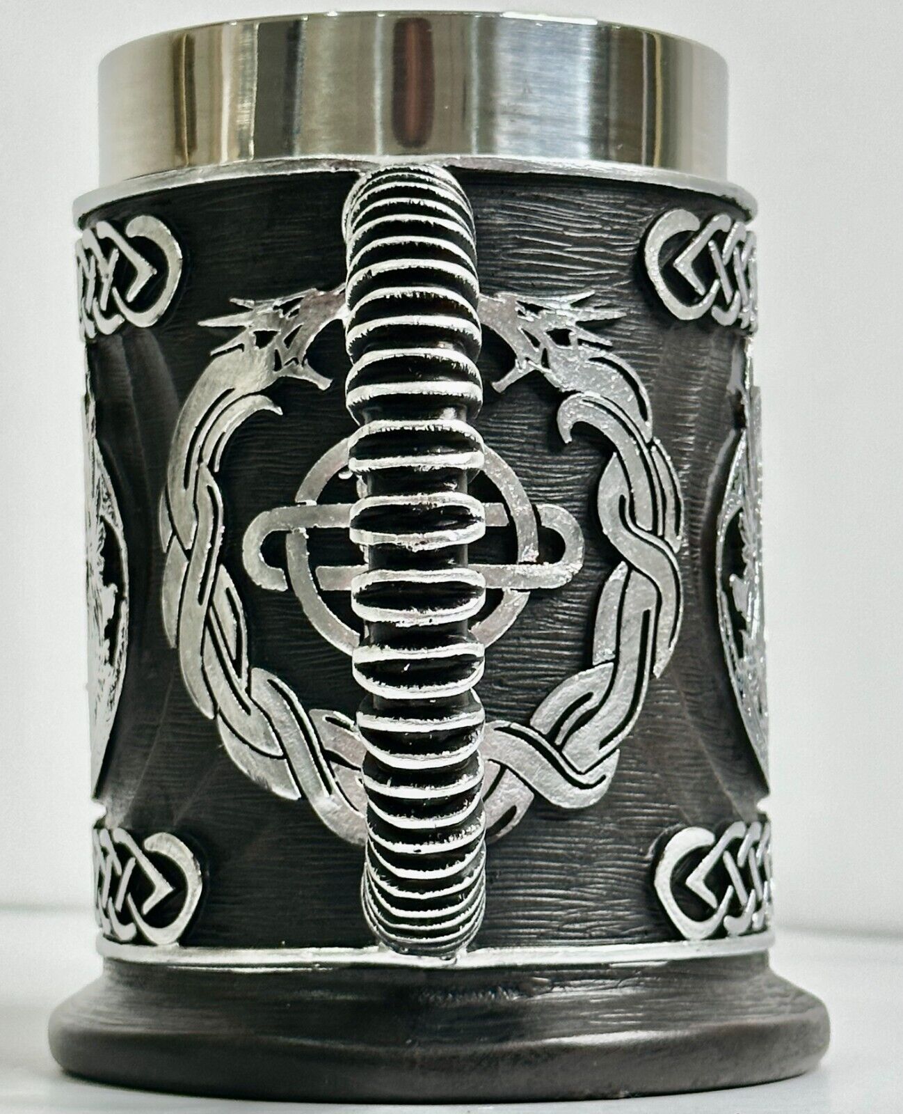 Creative Stainless Steel Mark Water Coffee Tall Cup Ice And Fire Game Cup Bottle
