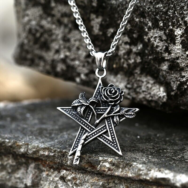 Unisex Mix Theme Fashion Retro Space Astronaut Pendant Titanium Stainless Steel Necklace