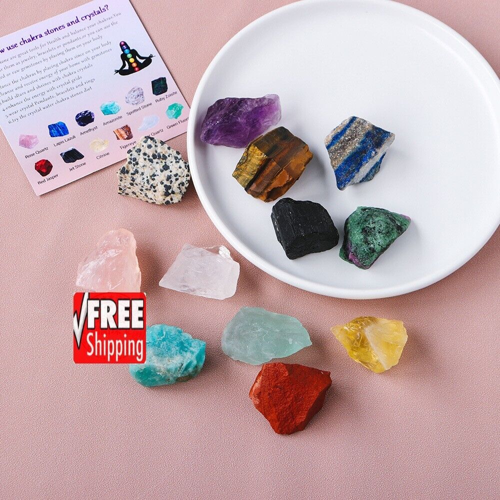 Crushed Aroma Stone Crystal 12 Pcs Set Tools For Health And Balance Chakra