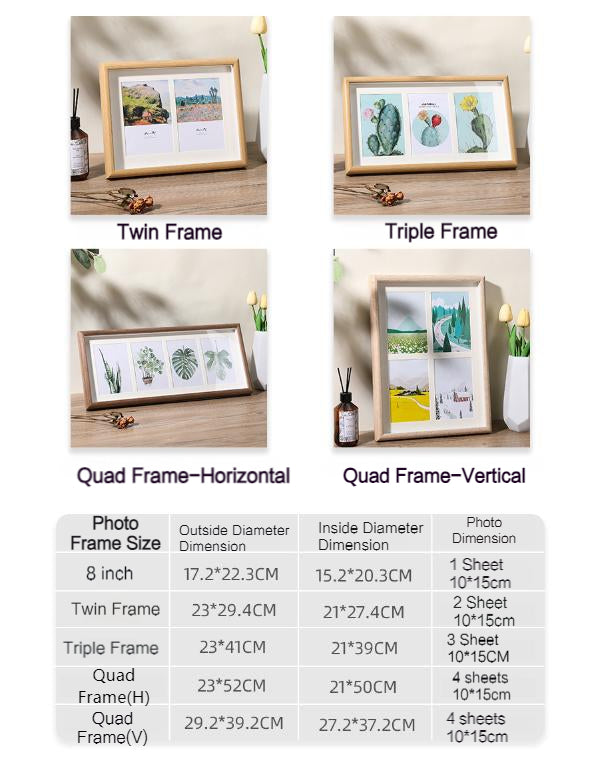 Fashion Collage Multi Openings Photos Hole Gallery Picture Frame Family Gift