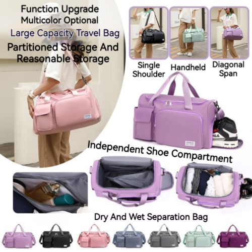 Portable Large Capacity Waterproof Dry Wet Separation Travel Sports Storage Bag