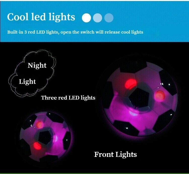 Children's Electric Toys Air Cushion Levitation Led Lights Soccer Ball Indoor