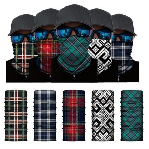 Cycling Camouflage Neck Gaiters Bandanas Fabric Motorcycle Face Masks Sunscreen