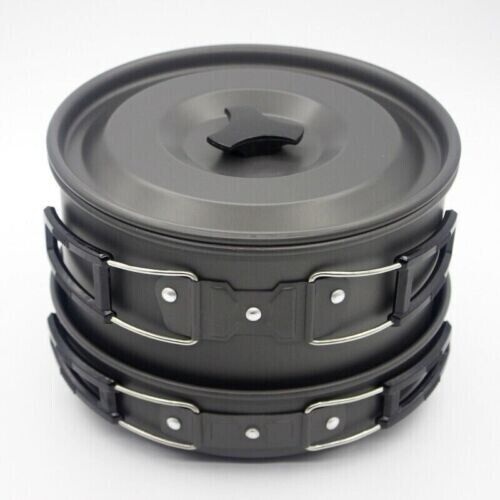 Portable Picnic Camping Cookware 18 Pcs Set 4-5 Person Pots and Pans Picnic Set