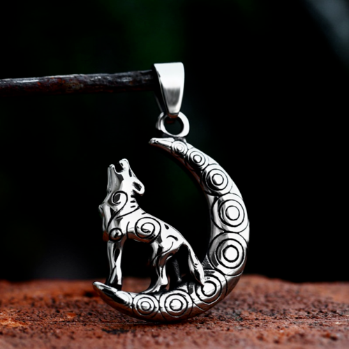 Unisex Mix Theme Stainless Steel Pendant Retro Viking Titanium Punk Necklace