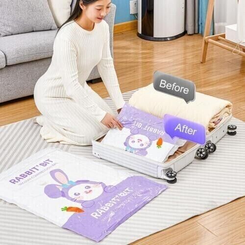 4Pcs Thickened Moisture Proof And Dustproof Quilt Clothe Storage Compression Bag