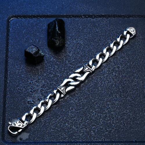 New Unisex Retro Punk Biker Nordic Viking Men Bangle titanium steel bracelet