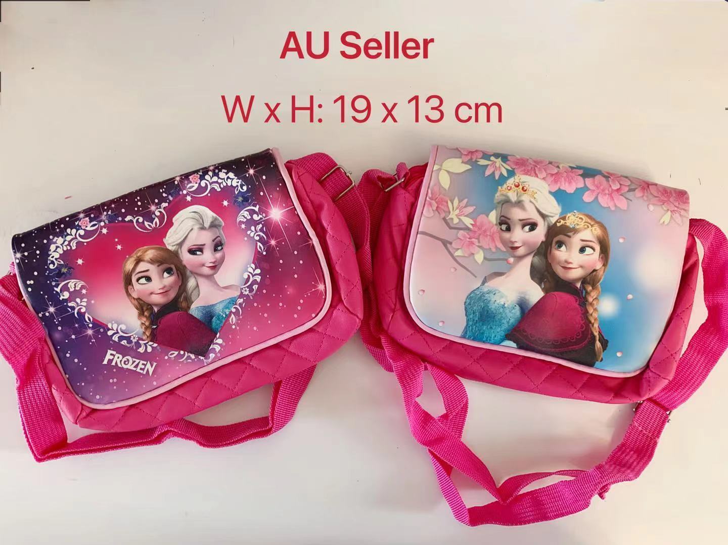 My Little Pony Frozen Elsa Anna hot Pink Kids Cross shoulder Bag gift