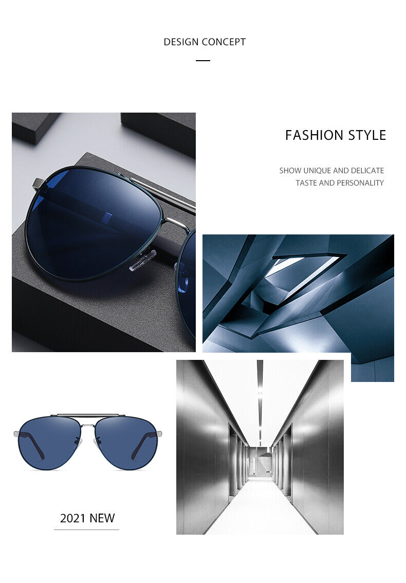AU Unisex Fashion Anti UV400 Driving Fishing Quality Frame Polarized Sunglasses