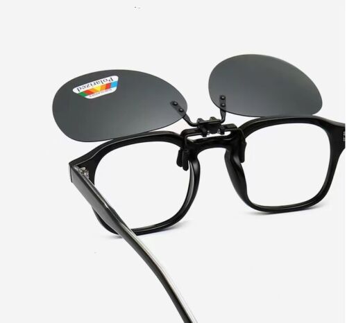 Unisex Polarized Clip On Flip up Sunglasses UV 400 Protection Driving glasses