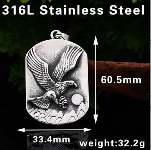 Unisex Mix Theme Retro Pendant Punk Vintage Totem Engle Hawk Biker Necklace