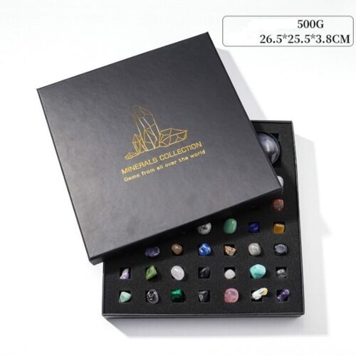 Gift idea Polished Healing Crystal Natural Gemstone Collection Stone Kit Set