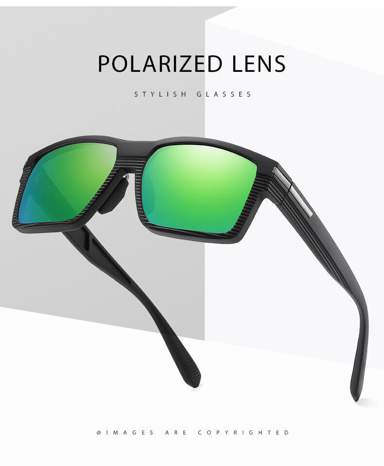Men's Cool Looking Anti UV400 Polarized Sport Driving Fishing Eyewear Sunglasses