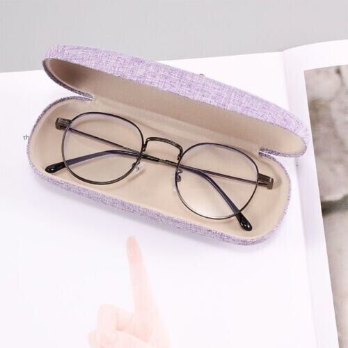 New Unisex Anti-crush Anti-fall Portable Flax Glasses Case Student Myopia Box