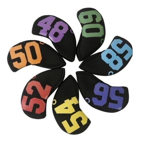 New Golf Iron Head Cover Protective Golf Iron Neoprene Sand Bar Set 7 Packs