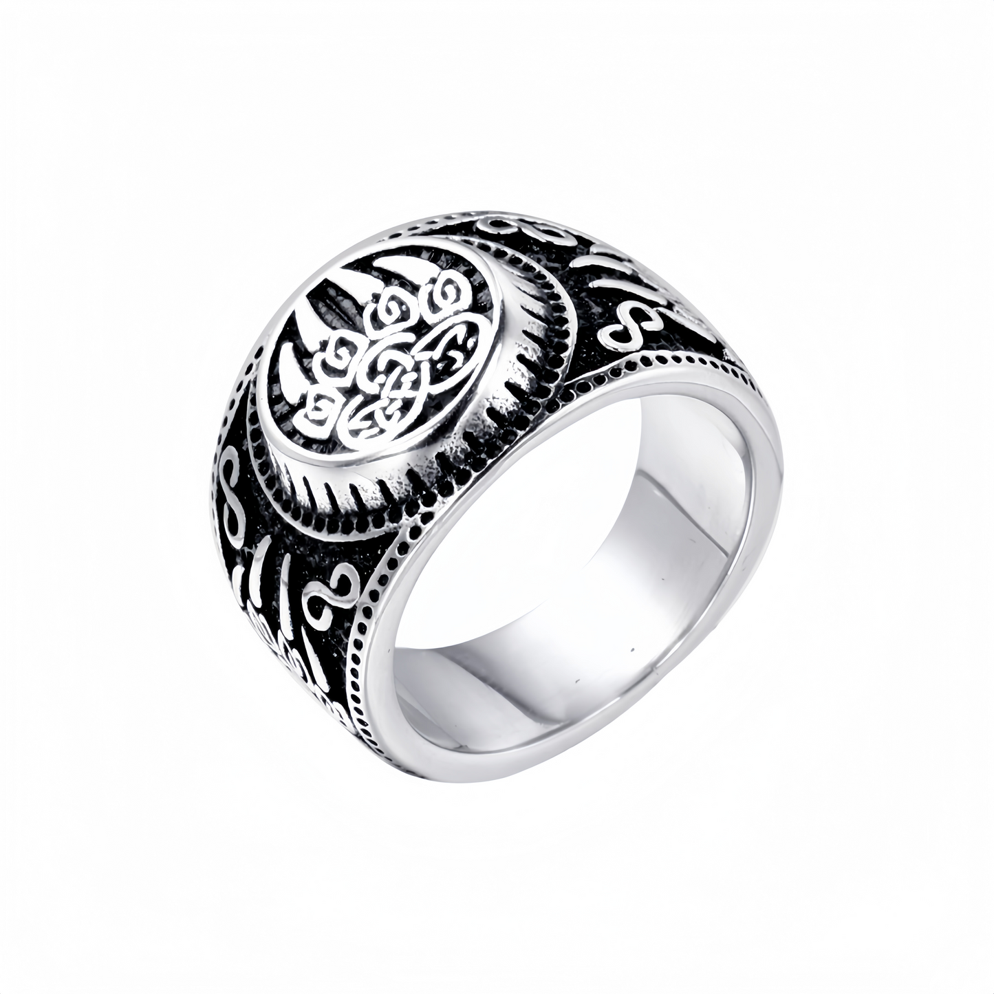 Men Nordic Viking Bear Paw Ring Animal Totem Symbol of Strength Biker Punk Band # R264