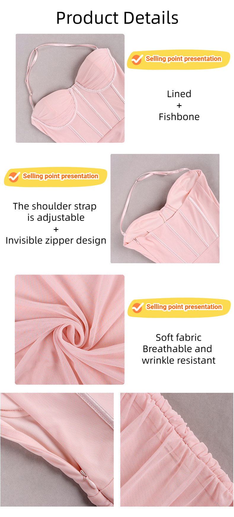 Women Sexy Halter Neckline Backless Pleated Tight Fitting Miniskirt Dress