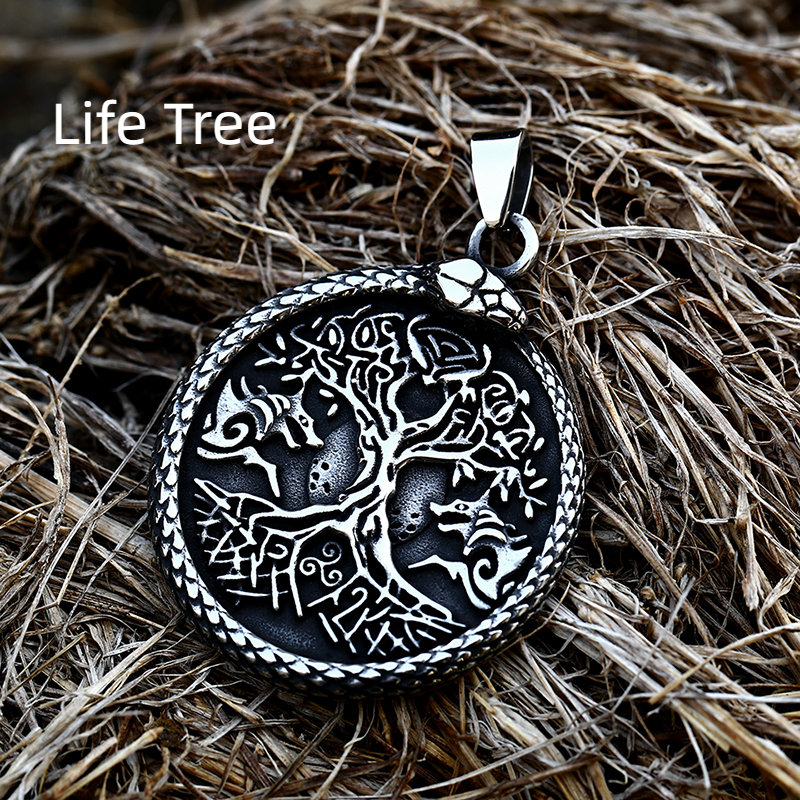 Unisex Mixed Theme Titanium Steel Vintage Art Punk Biker Retro Pendant Gift