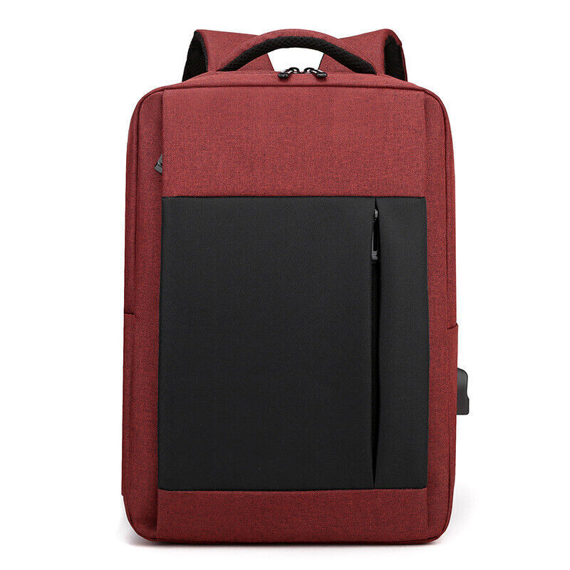 Unisex Waterproof Large Capacity Business Travel Bag USB Computer Nylon Backpack