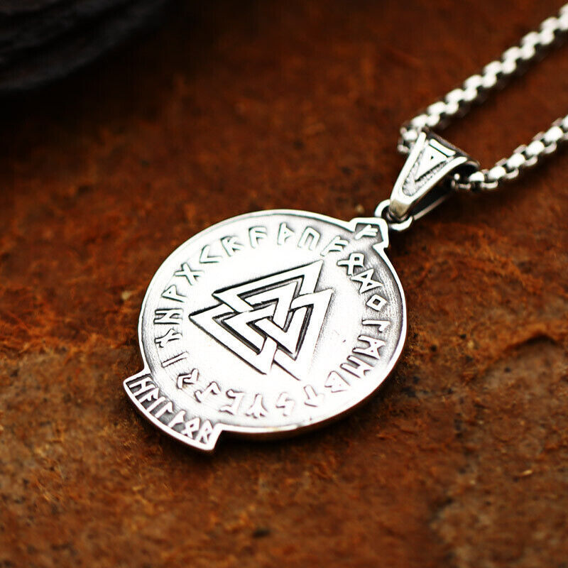 Retro Pendant Punk Vintage Cross Animal Totem Poker Pendant Biker Chain Necklace