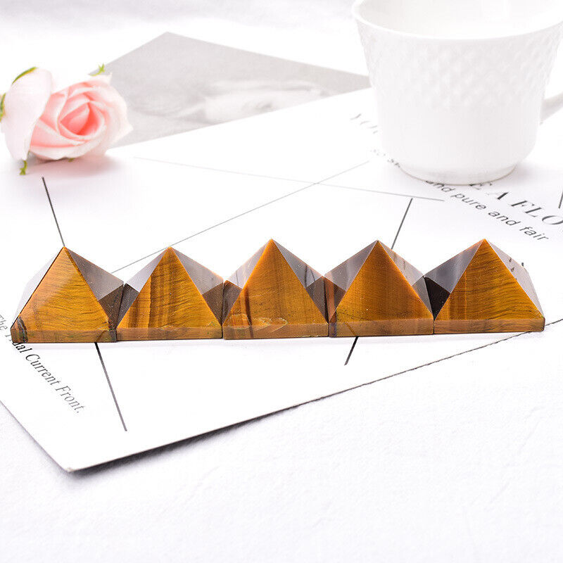 Small Size Natural Stone Crystal Pyramid Energy Gemstone Tower Home Decor Gifts