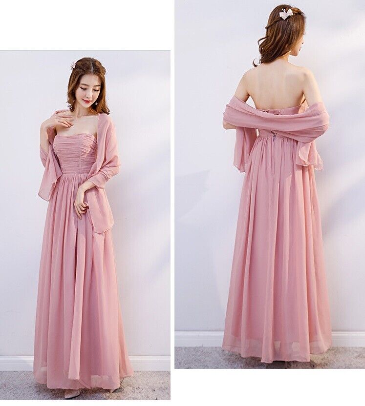 Women Fashion Evening Wedding Long Maxi Cocktail Prom Bridesmaid Ball Gown Dress