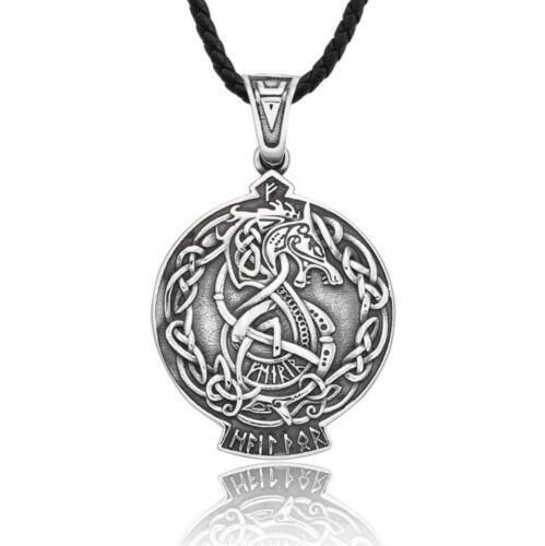 Retro Pendant Punk Vintage Cross Animal Totem Poker Pendant Biker Chain Necklace